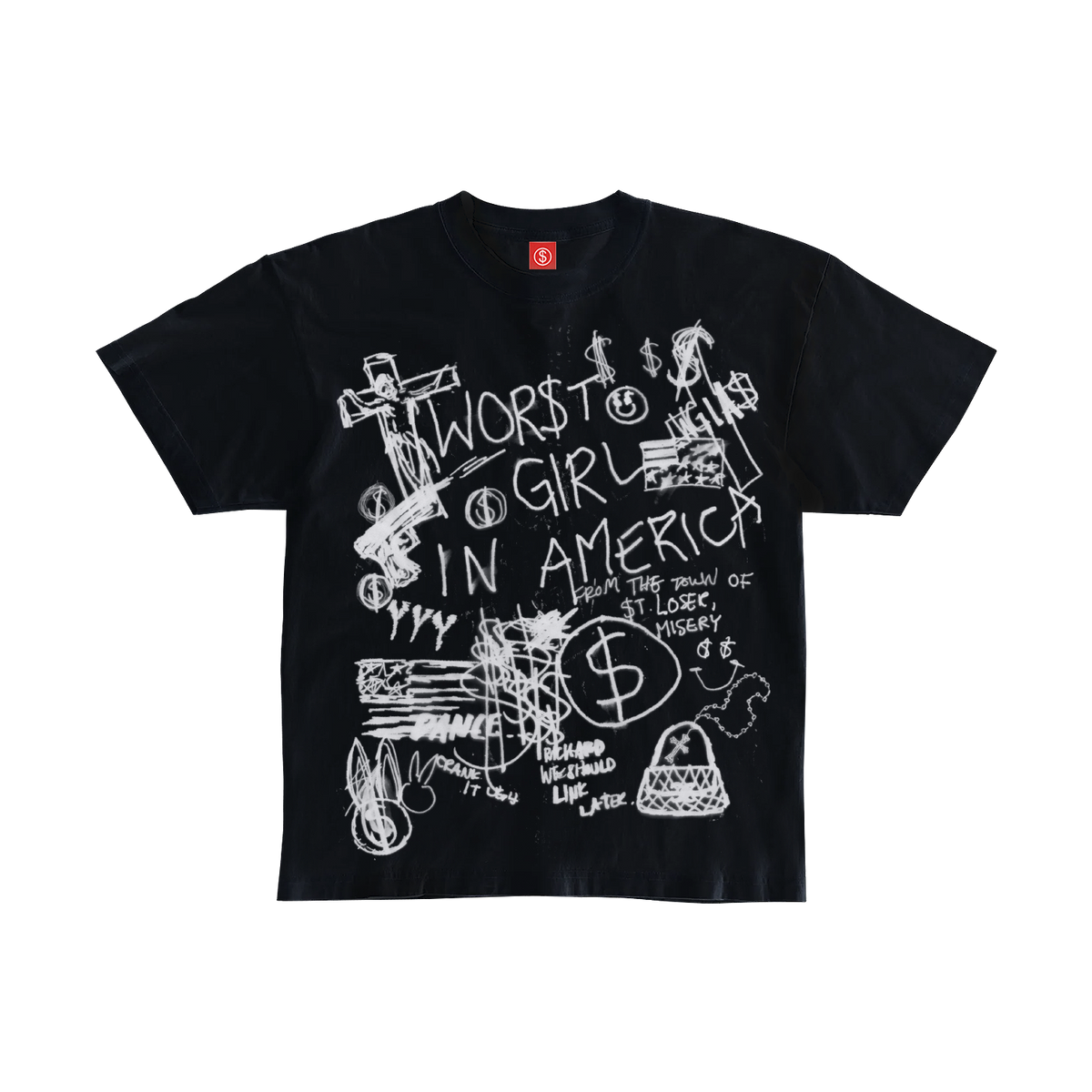 SHARPIE TEE (BLACK)